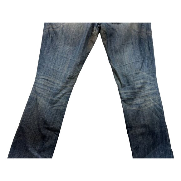 Rock Revival Eva Boot Cut Jeans Size 29 Distressed Denim Blue Womens - Picture 16 of 16